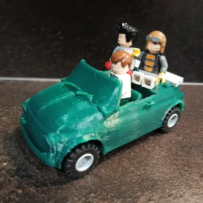 Mô hình xe LEGO FIAT 500 Cabrio in 3D đơn giản và thú vị