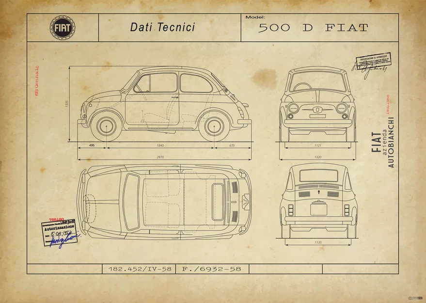 Mô hình xe LEGO FIAT 500 Cabrio in 3D đơn giản và thú vị - Image 8