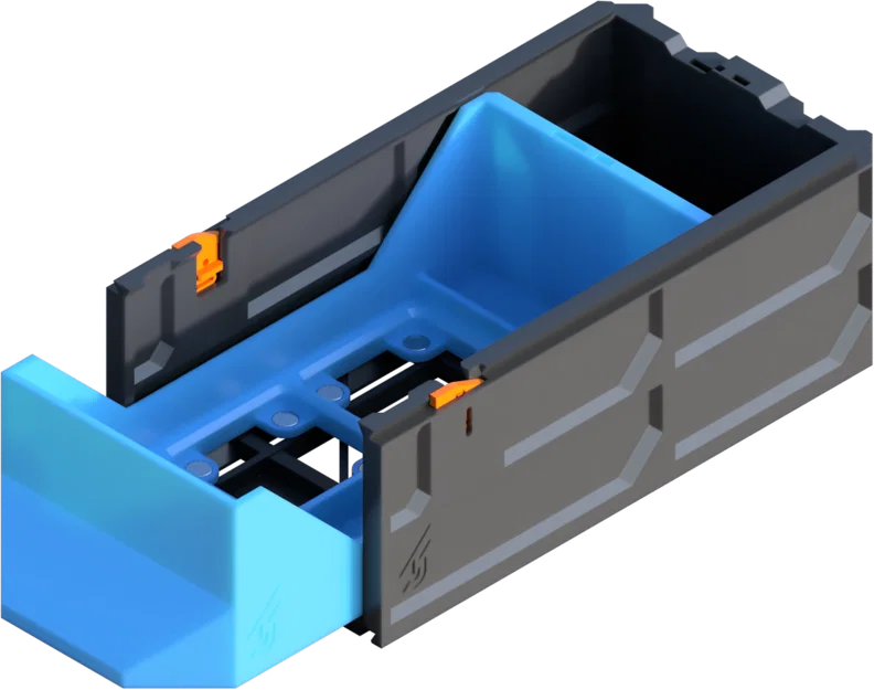 Ngăn kéo đơn Gridfinity có nam châm GEN2 1x1 - MINI - Image 1