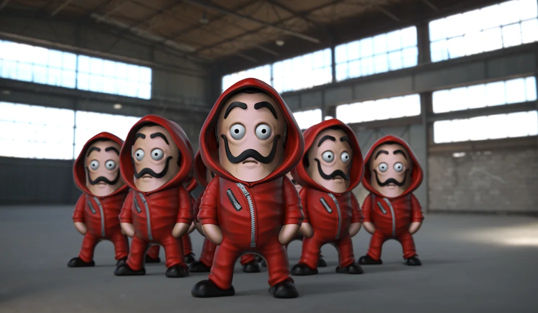 Mô hình Mini La Casa de Papel Chibi cho máy in 3D - Image 1