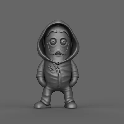 Mô hình Mini La Casa de Papel Chibi cho máy in 3D
