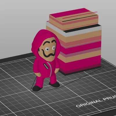 Mô hình Mini La Casa de Papel Chibi cho máy in 3D