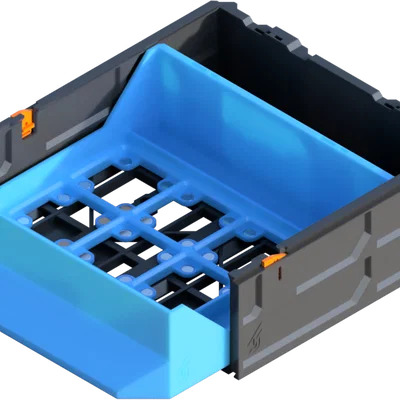 GEN2 2x1 Gridfinity Ngăn Kéo Đôi Có Nam Châm - Phiên bản MINI