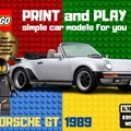 Mô hình xe LEGO 1989 Porsche 930 Cabriolet in 3D cực chất - Thumbnail 1