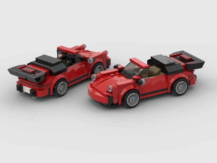 Mô hình xe LEGO 1989 Porsche 930 Cabriolet in 3D cực chất - Image 6