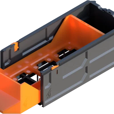 Hộc kéo đơn Gridfinity 1x1 GEN2 có khe nam châm - STANDARD