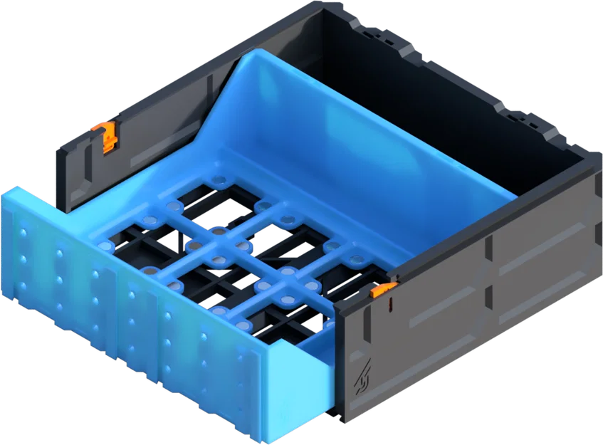 GEN2 2x1 Decor Gridfinity - Ngăn kéo đôi có nam châm - Cỡ MINI - Image 1