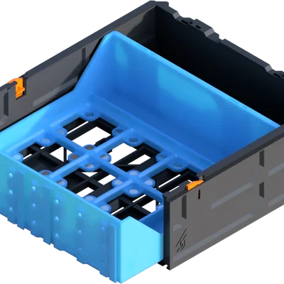 GEN2 2x1 Decor Gridfinity - Ngăn kéo đôi có nam châm - Cỡ MINI