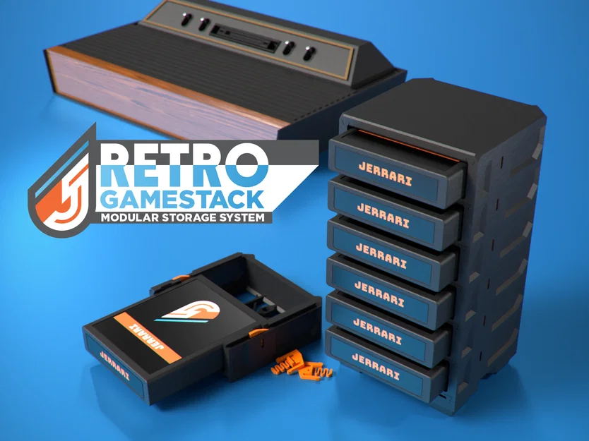 RETRO GameStack - Hệ thống lưu trữ băng Atari 2600 - Image 1