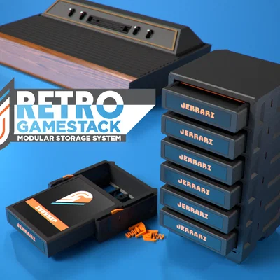 RETRO GameStack - Hệ thống lưu trữ băng Atari 2600