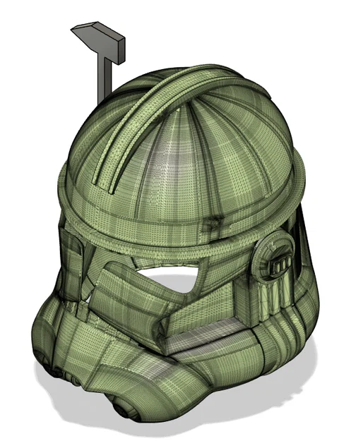 Mô hình mũ Clone Trooper Phase Two có Rangefinder in 3D cực chất - Image 2