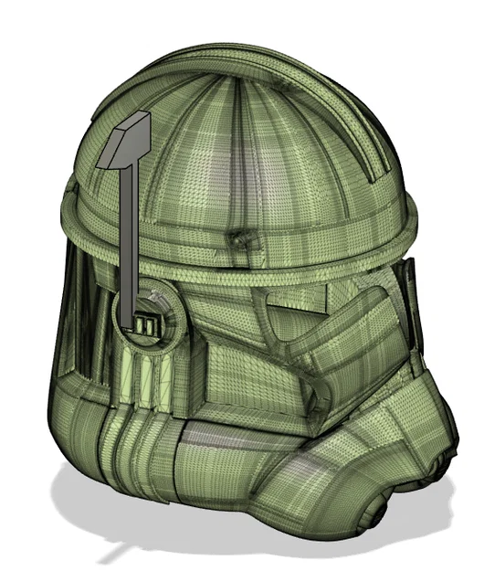 Mô hình mũ Clone Trooper Phase Two có Rangefinder in 3D cực chất - Image 3