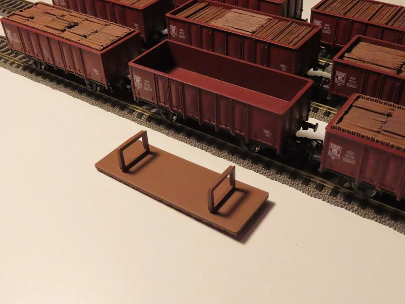 Kiện gỗ mô hình tỉ lệ 1:87 H0 cho toa tàu hàng hở UIC loại E - Image 4