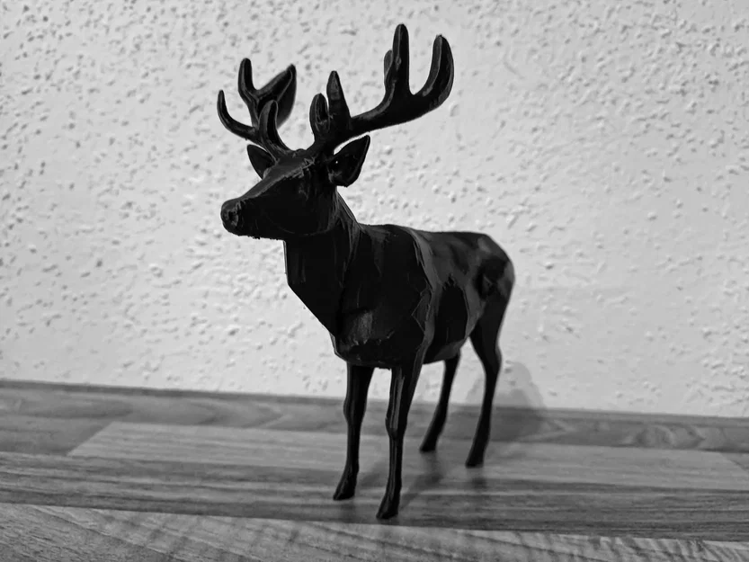 Mô hình Hươu đực - Tác phẩm nghệ thuật động vật hoang dã - Image 1