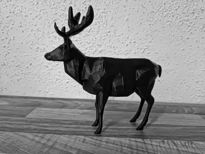 Mô hình Hươu đực - Tác phẩm nghệ thuật động vật hoang dã - Image 3