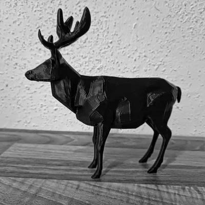 Mô hình Hươu đực - Tác phẩm nghệ thuật động vật hoang dã