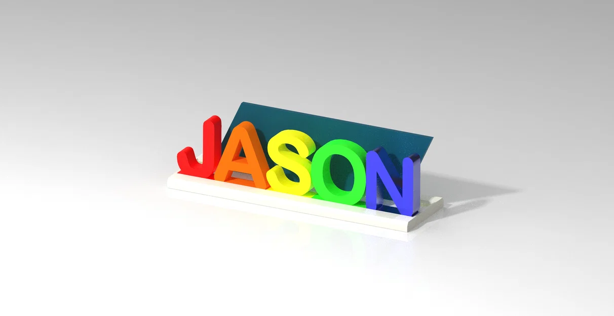 Bảng tên 3D / Thẻ tên để bàn dạng mô-đun (Modular) - Image 3