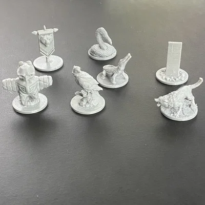 Bộ mô hình triệu hồi (Summons) cho lớp nhân vật Beast Tyrant trong Gloomhaven
