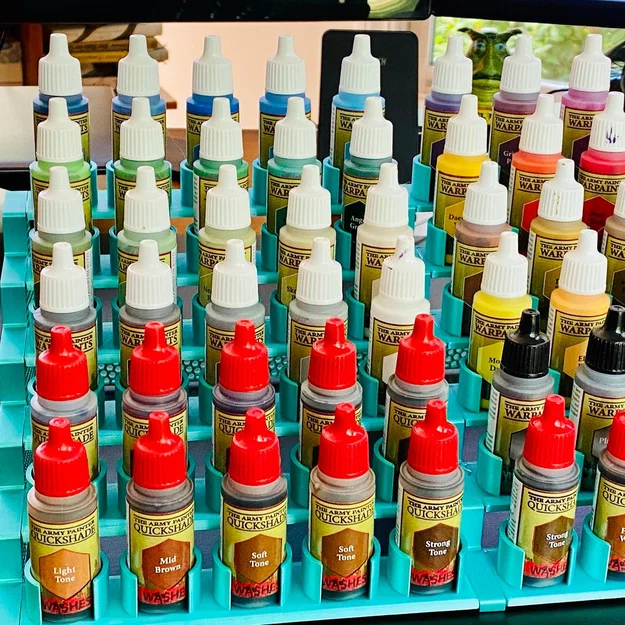 Giá kệ lắp ghép cho sơn mô hình và cọ vẽ - Image 2