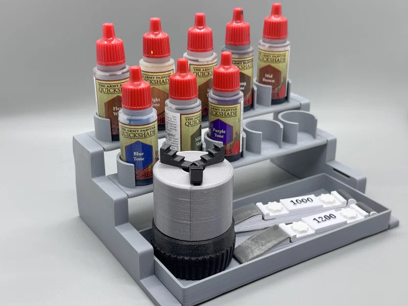 Giá kệ lắp ghép cho sơn mô hình và cọ vẽ - Image 7