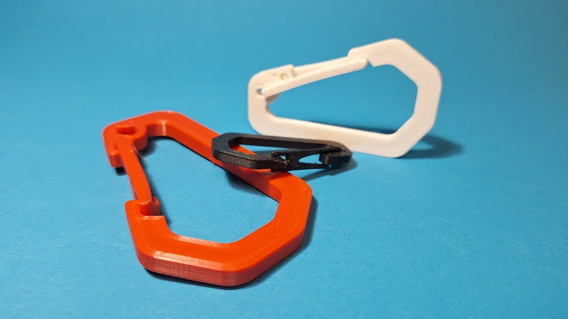 Bộ 3 Móc Khóa Carabine In 3D Tiện Lợi - Thiết Kế Đa Năng - Image 1