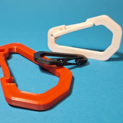 Bộ 3 Móc Khóa Carabine In 3D Tiện Lợi - Thiết Kế Đa Năng