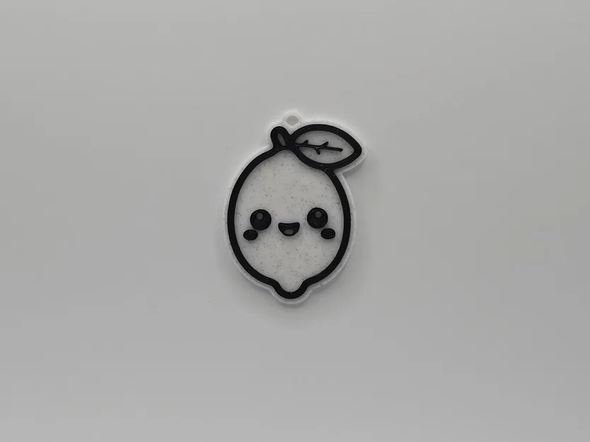 Móc khóa hình quả chanh dễ thương (Cute Lemon Keychain) - File in 3D - Image 1
