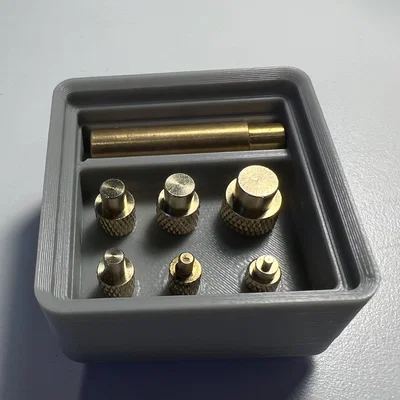 Khay Gridfinity 1x1 đựng đầu hàn nhiệt (Threaded insert tip holder)