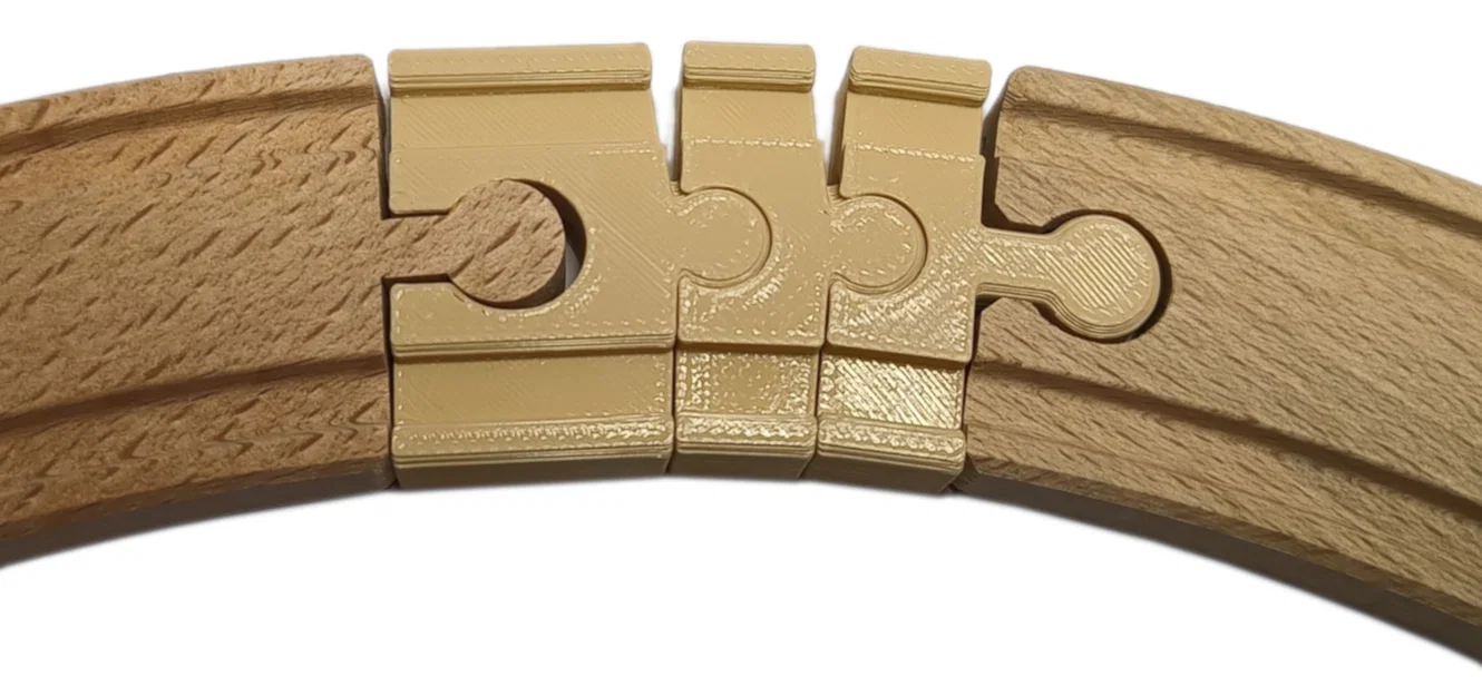 Khớp nối đường ray linh hoạt cho tàu hỏa gỗ - Image 3