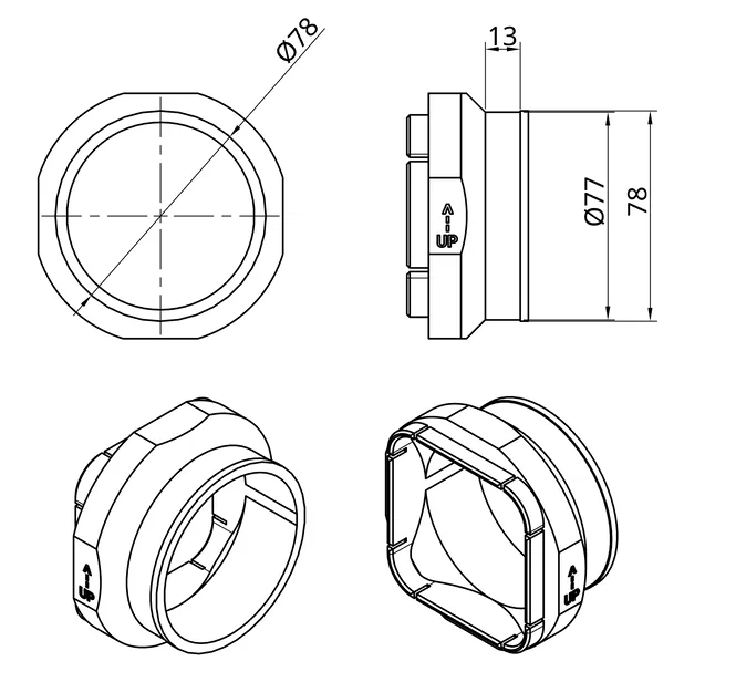 Ống Dẫn Thoát Khí 75mm Cho Máy In 3D Creality K1C - Image 2