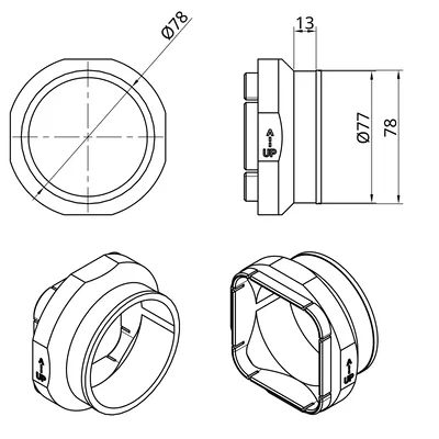 Ống Dẫn Thoát Khí 75mm Cho Máy In 3D Creality K1C