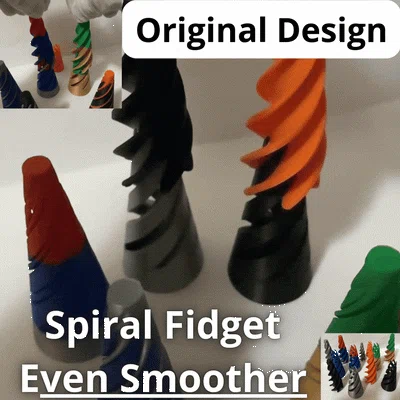 Spiral Fidget - Thiết kế xoắn ốc siêu mượt