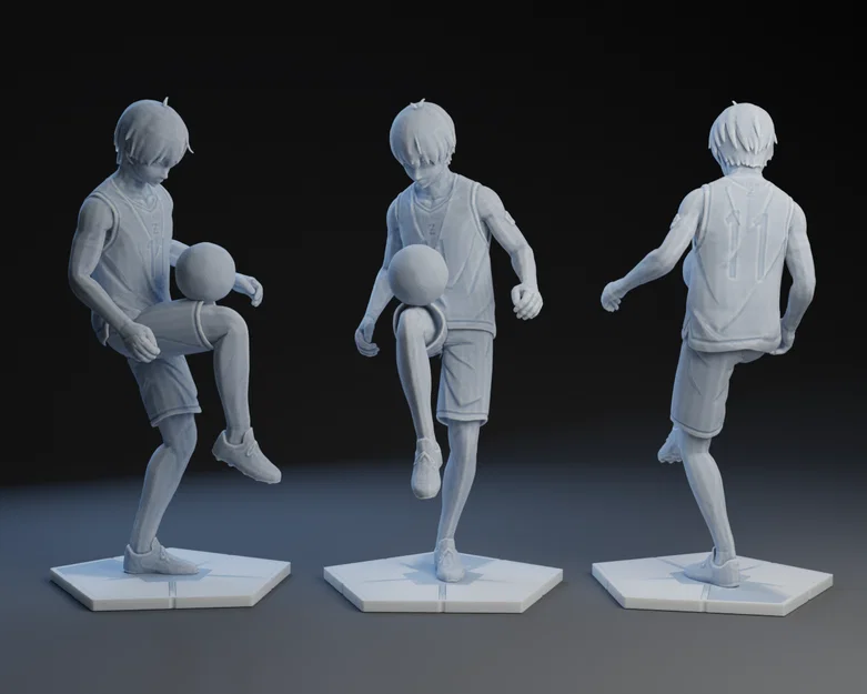 Mô hình 3D Isagi Yoichi (Blue Lock) tâng bóng cực chất - Image 1