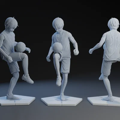 Mô hình 3D Isagi Yoichi (Blue Lock) tâng bóng cực chất