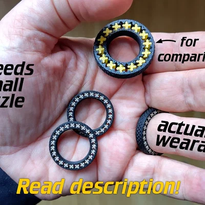 Nhẫn fidget micro-gear