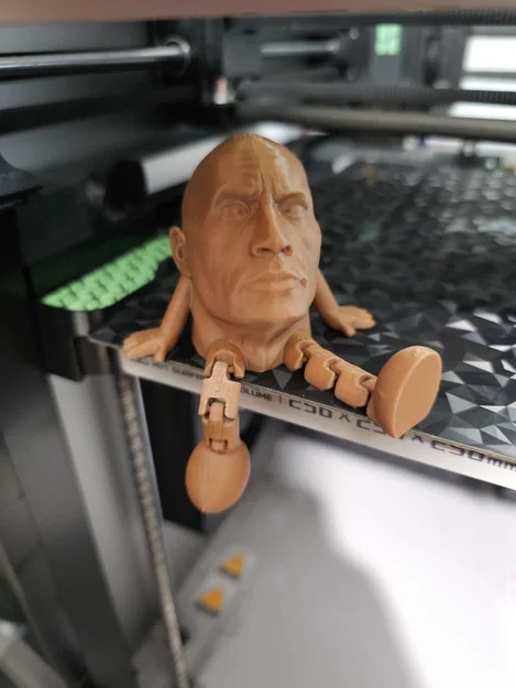 Mô hình 3D Buddy The Rock Johnson linh hoạt cực chất - Image 1