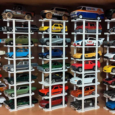 Kệ Trưng Bày Xếp Chồng Cho Xe Mô Hình Hot Wheels & 1/64