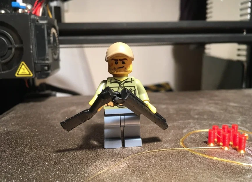 Súng Shotgun Nòng Đôi (Tương thích LEGO) có thể bẻ gập - Image 1