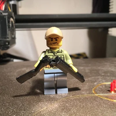 Súng Shotgun Nòng Đôi (Tương thích LEGO) có thể bẻ gập