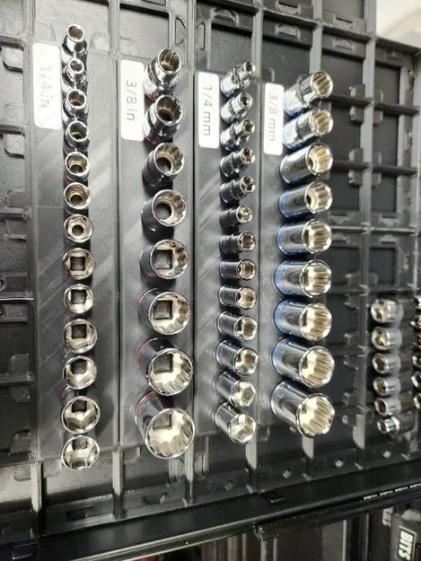 Gridfinity Fixed Socket Rails - 5x1 - Image 5