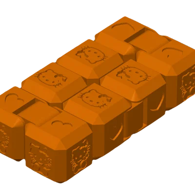 Mô hình đồ chơi Hello Kitty Infinity Cube in 3D cực dễ thương
