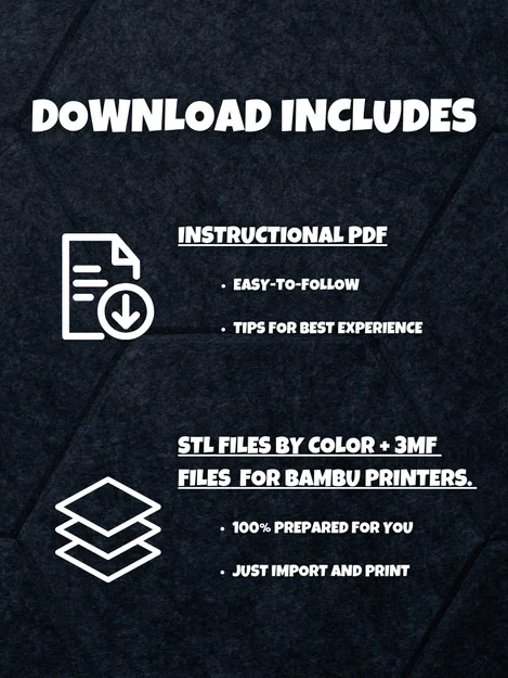 Bộ mô hình Chunky Venom (Không cần Support, không cần AMS, không cần keo) - Image 5