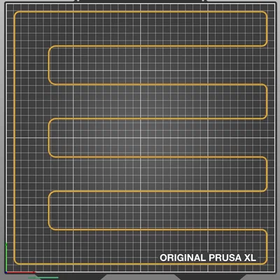 Mẫu kiểm tra lớp đầu tiên cho Prusa XL