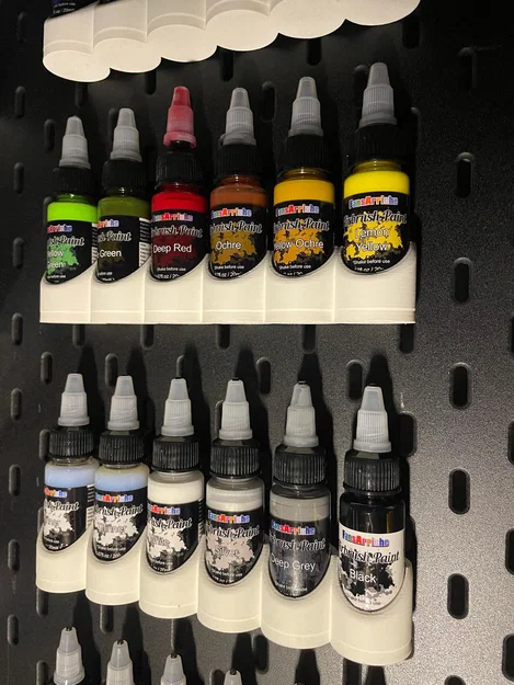 Giá Đỡ Chai Sơn Airbrush Cho Bảng IKEA Skadis - Image 2