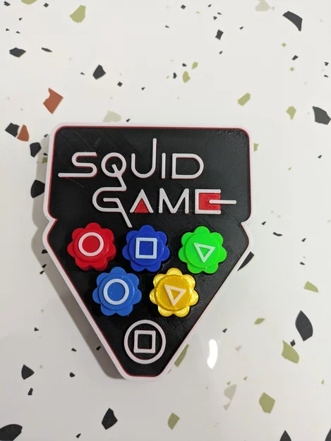 Mô hình đồ chơi Squid Game Gonggi in 3D độc đáo - Image 1