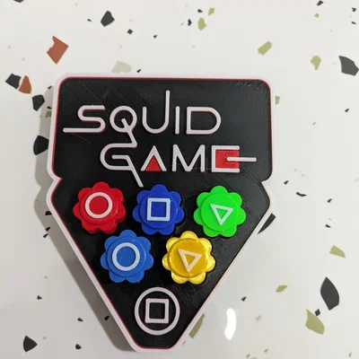 Mô hình đồ chơi Squid Game Gonggi in 3D độc đáo