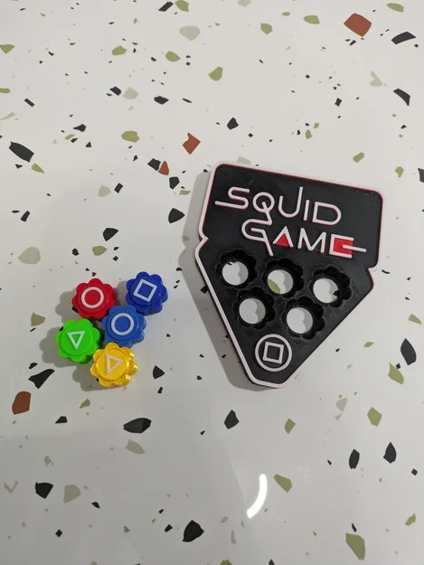 Mô hình đồ chơi Squid Game Gonggi in 3D độc đáo - Image 2