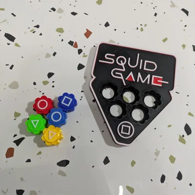 Mô hình đồ chơi Squid Game Gonggi in 3D độc đáo