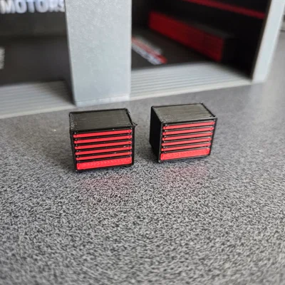 Xe Đẩy Dụng Cụ - Phụ kiện diorama gara tỉ lệ 1:24