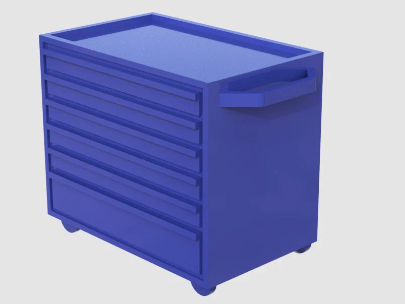 Xe Đẩy Dụng Cụ - Phụ kiện diorama gara tỉ lệ 1:24 - Image 3